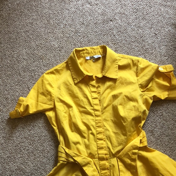 Badgley Mischka✨✨SALE✨✨yellow dress women’s SZ 6 - Picture 2 of 4